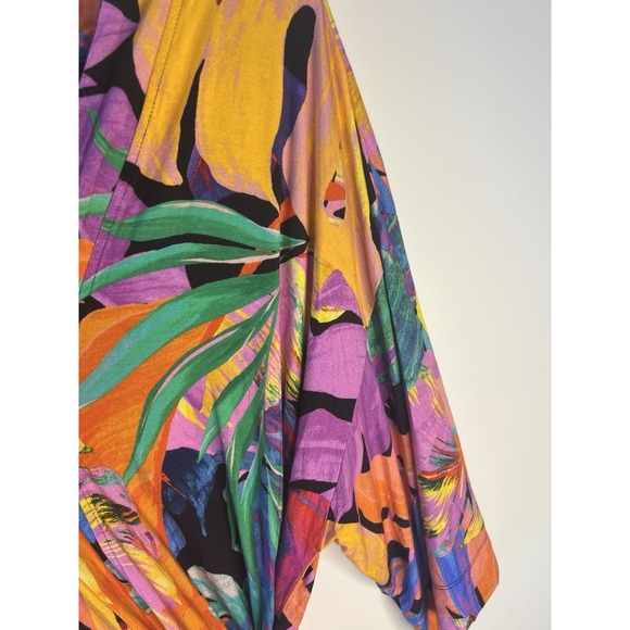 Soma Cool Nights Robe L/XL Women Kimono Hawaiian Golden Girls Comfort Lounge Art - Picture 5 of 11